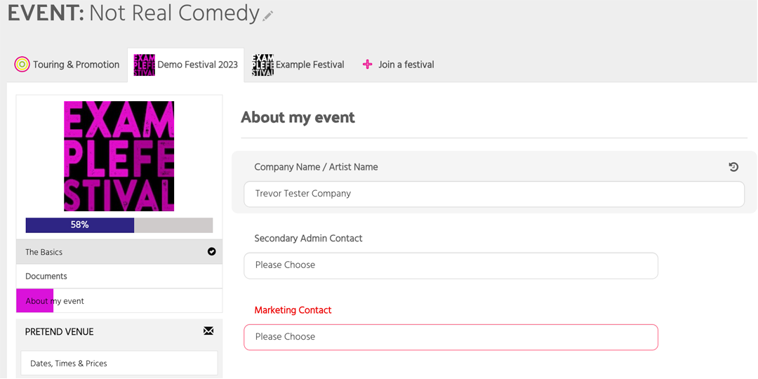 applicantview event registration example