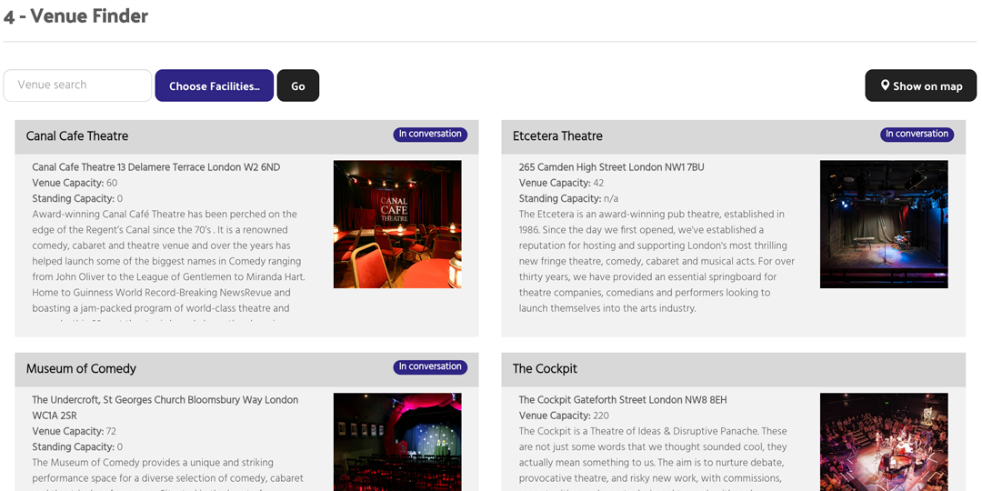 venuefinder event registration venue finder