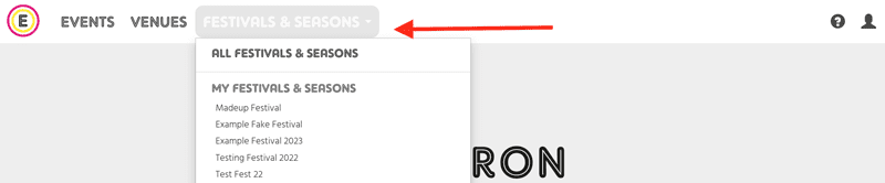 find your festival or season in Eventotron